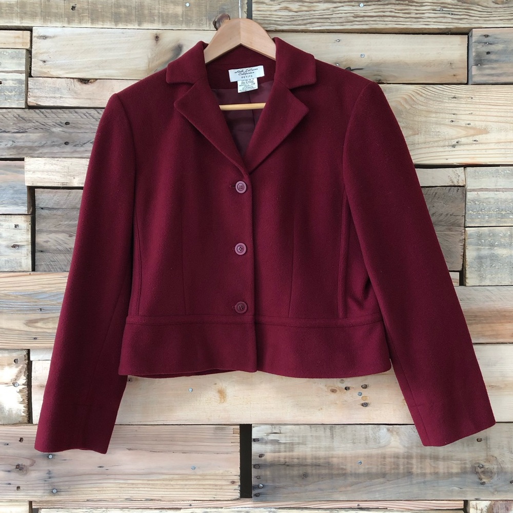 VINTAGE ROTH LECOVER CA Wool Blend Jacket Size 12P
